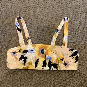 o’neill floral bikini top